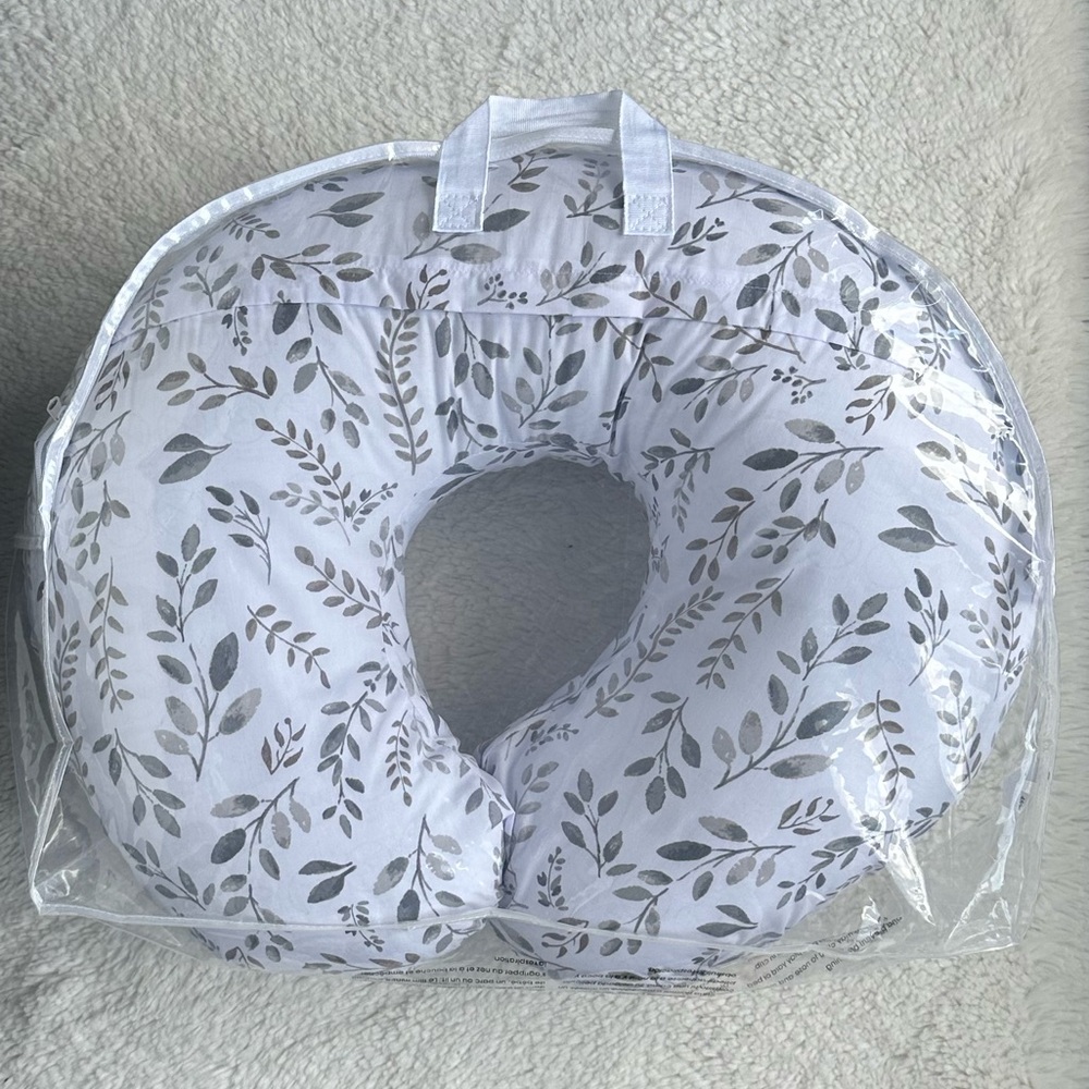 Boppy Original Nursing Pillow - Gray Taupe Leaves